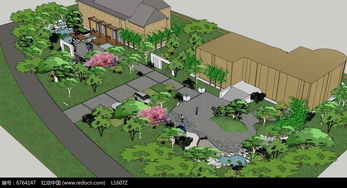 游園景觀設(shè)計(jì)skp素材下載 編號(hào)6764147 紅動(dòng)網(wǎng)