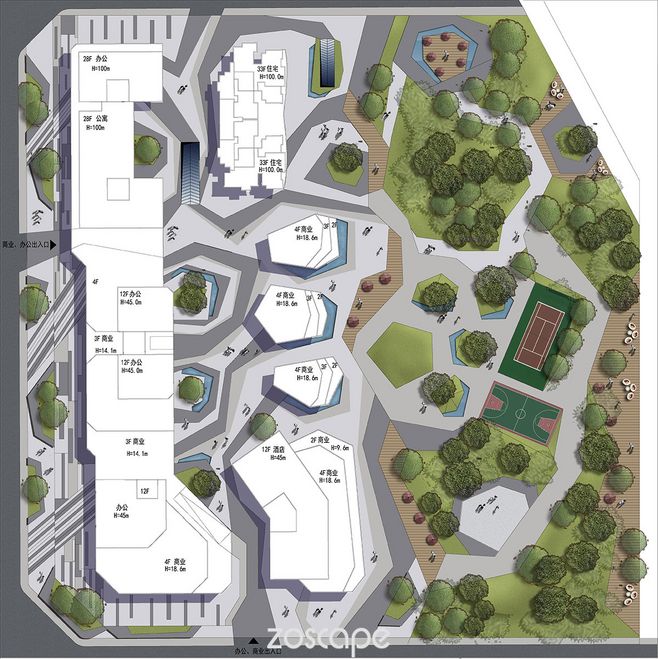 度假酒店景觀設(shè)計(jì)平面圖