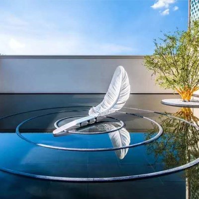 不銹鋼雕塑抽象設(shè)計(jì) 藝術(shù)創(chuàng)意景觀雕塑 澤業(yè)雕塑廠家 商場景觀雕塑